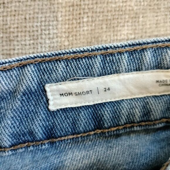PacSun Light Wash Mom Shorts Size 24 - Picture 4 of 6